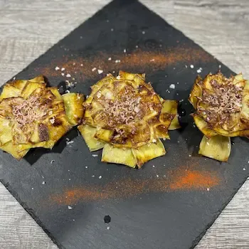 Alcachofa Confitada con Foie